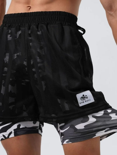 Men's Plus Size Elastic Waist Jogger Shorts