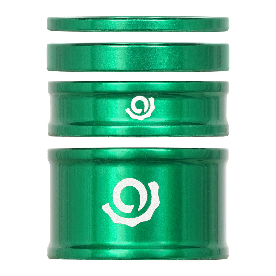 Industry Nine iRiX Headset Spacer Kit - 1-1/8'' Aluminum Green