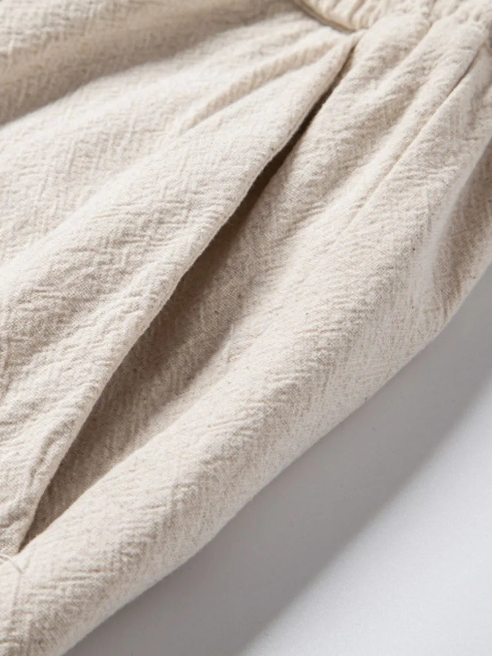 Pantalons droits à cordon pour hommes