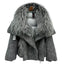 Women's Luxurious Down Jacket with Cashmere Fur Collar