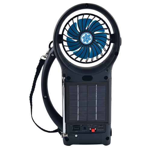 Supersonic Solar Power Bluetooth Speaker with FM Radio & LED Light