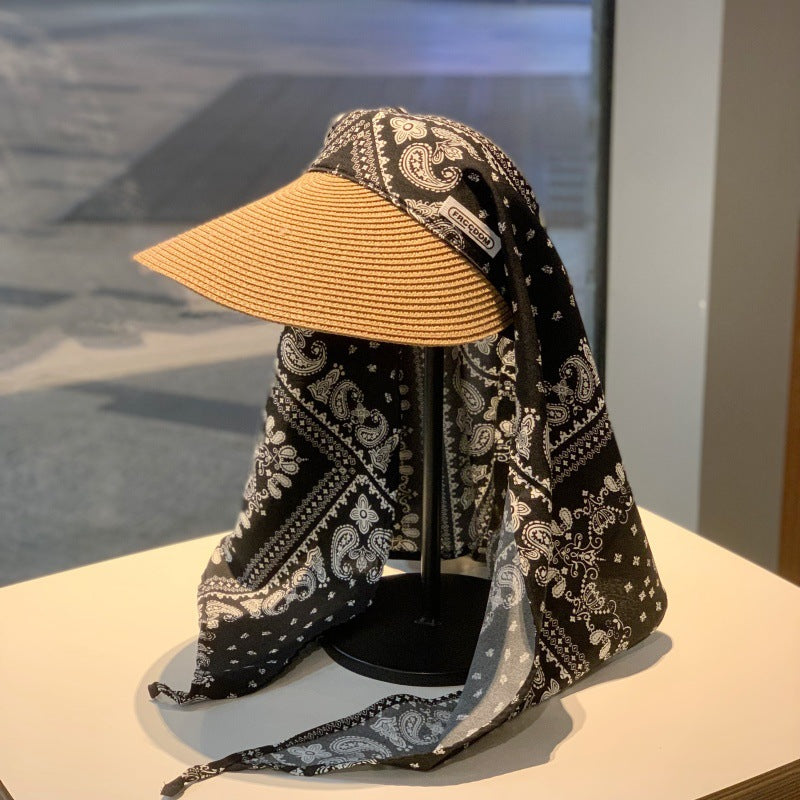 Women's Fashionable Beach Straw Hat for Sun Protection
