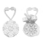 14K White Gold Round Cut Diamond Earrings - 1 1/4 cttw