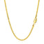 14k Yellow Gold Diamond Cut Round Franco Chain - 2.2mm