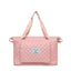 Foldable Travel Duffle Bag with Rhombus Design