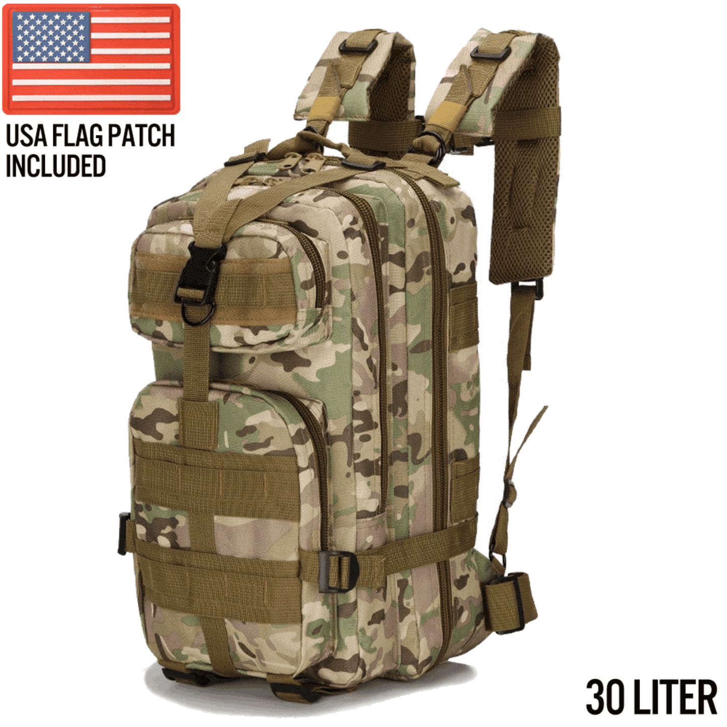 Mochila táctica pequeña XGear 30L - Duradera y versátil