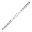 Collier en chaîne à maillons en argent sterling rhodié de 3,8 mm