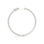 Aros de Diamante en Oro Blanco de 14k con Diseño Delgado y Doble Cara