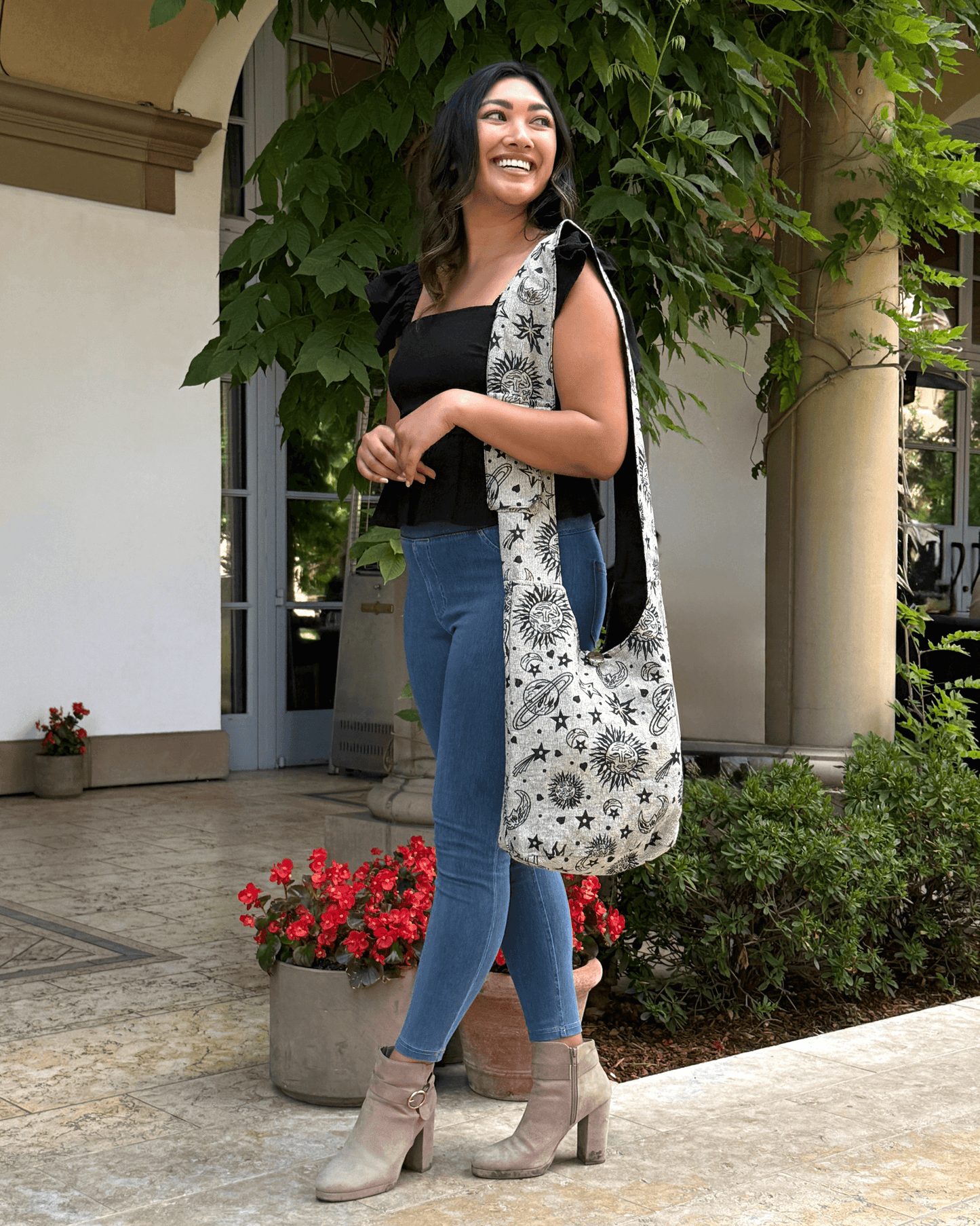 Celestial Print Hobo Bag - Kathmandu Collection