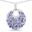 Pendentif en tanzanite véritable de 1,78 carat en argent sterling