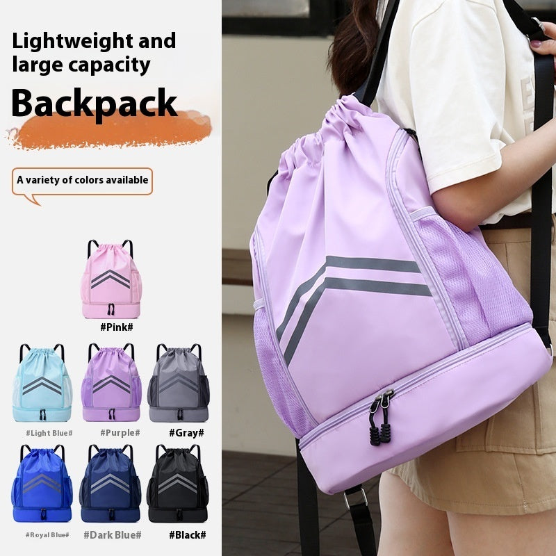 Mochila Deportiva Reflectante con Cordón para Hombre