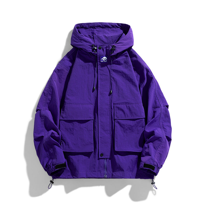 Premium Hooded Windproof Waterproof Jacket for Outdoor Use