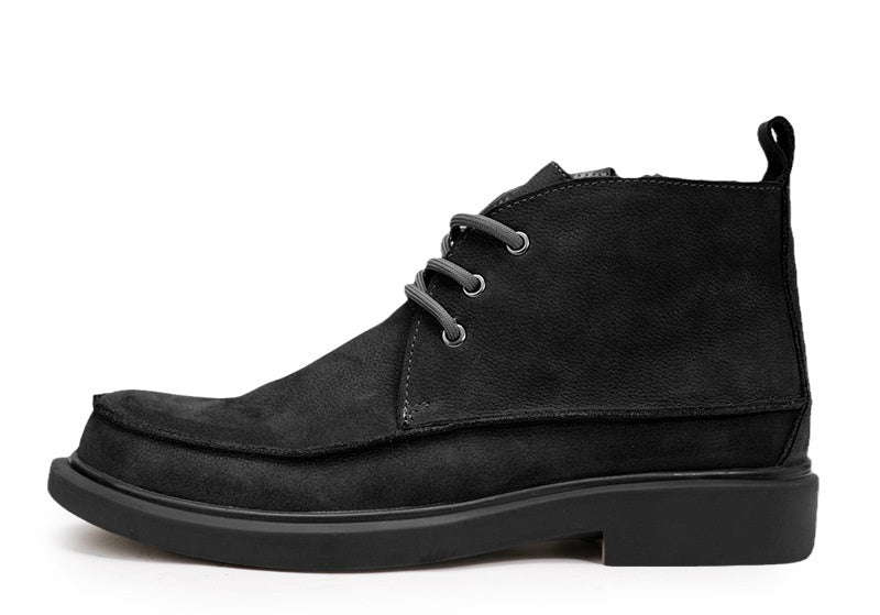 Vintage-Inspired Outdoor Zipper Work Boots - Korvel