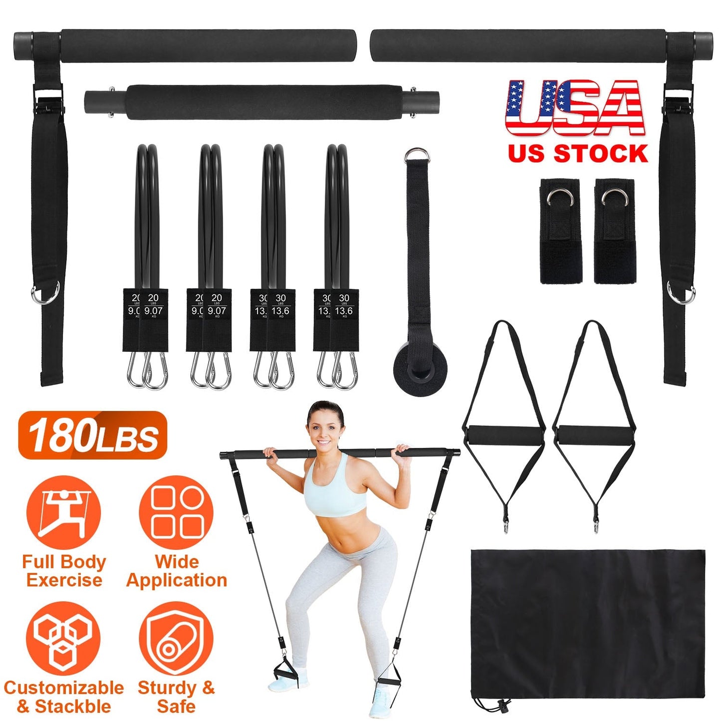GBruno Pilates Bar Kit for Versatile Workouts
