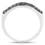 0.40 Carat Genuine Blue Diamond Sterling Silver Engagement Ring