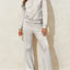 Collared Sweatshirt and High Waist Pants Active Set