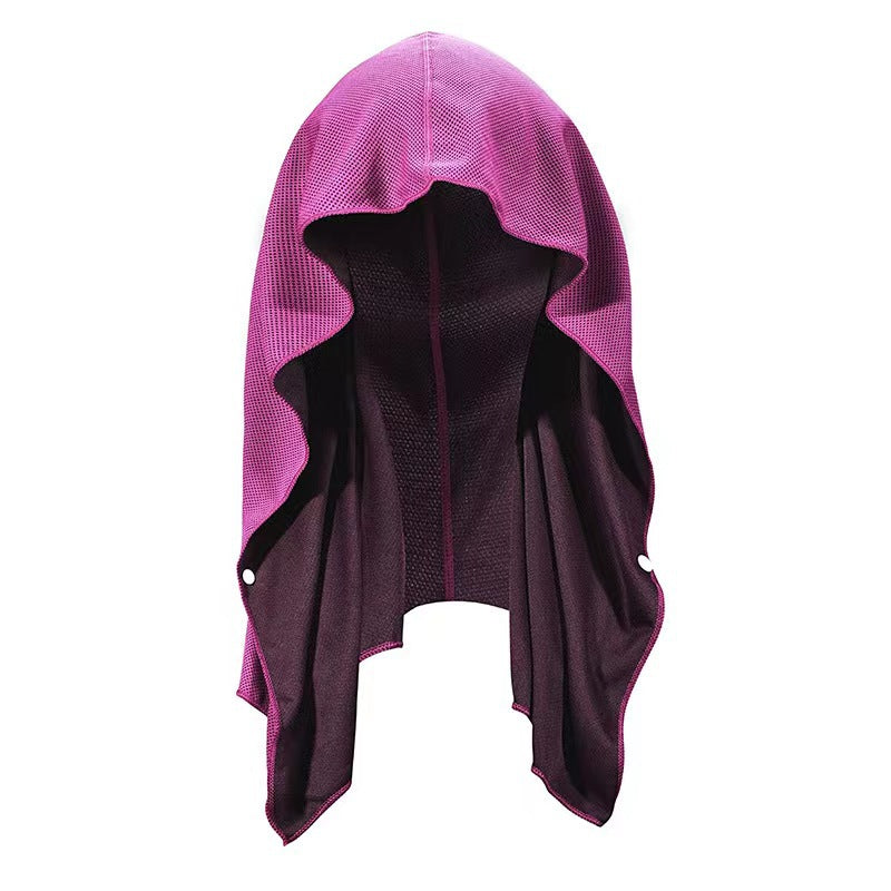 U-Shaped Cold Hoodie Towel for Gym and Beach