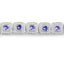 Bracelet en argent sterling .925 avec tanzanite véritable de 1,10 carat