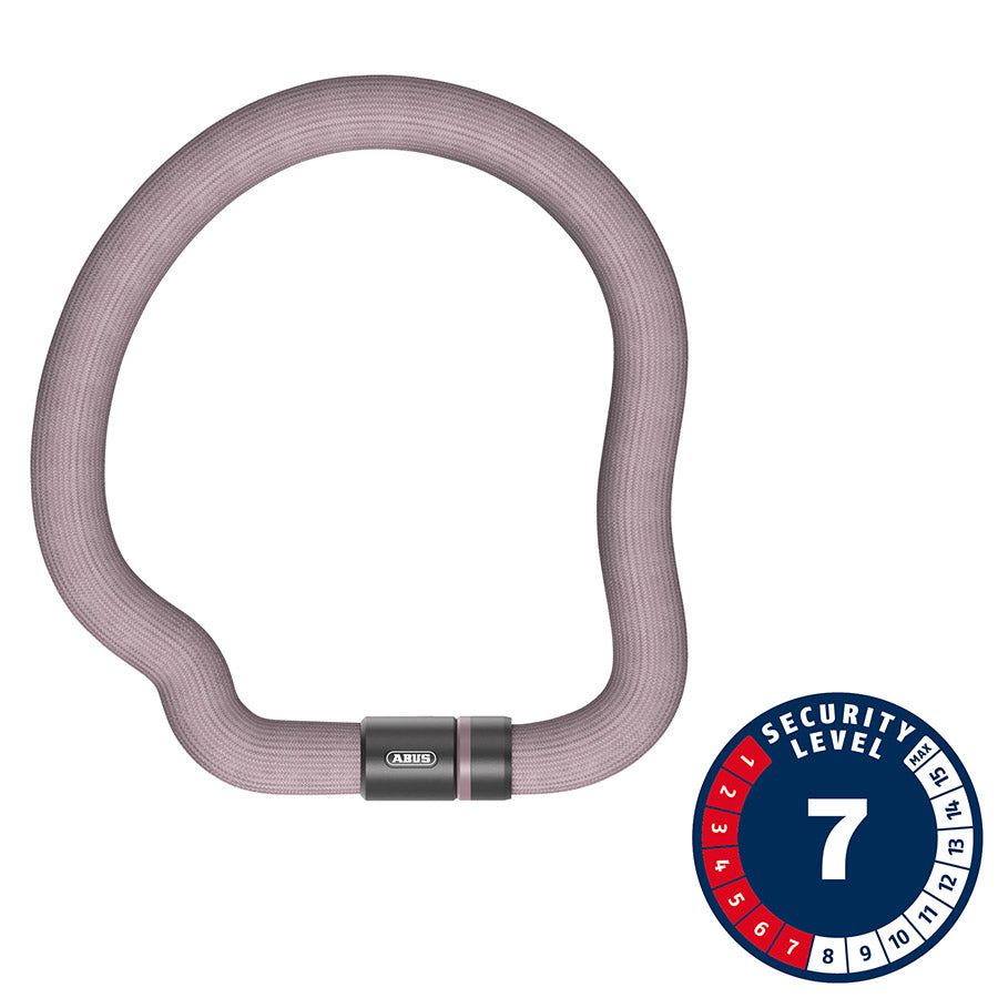 Abus Goose 6206K Chain Lock - 6mm x 110cm - Pink