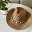 Bohemian Shell Straw Summer Beach Sun Hat