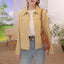 Manteau en denim uni chic et décontracté