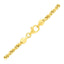14k Yellow Gold Solid Diamond Cut Rope Bracelet - 4.0mm