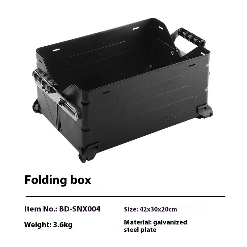 Camping Outdoor Folding Storage Box - Night Black