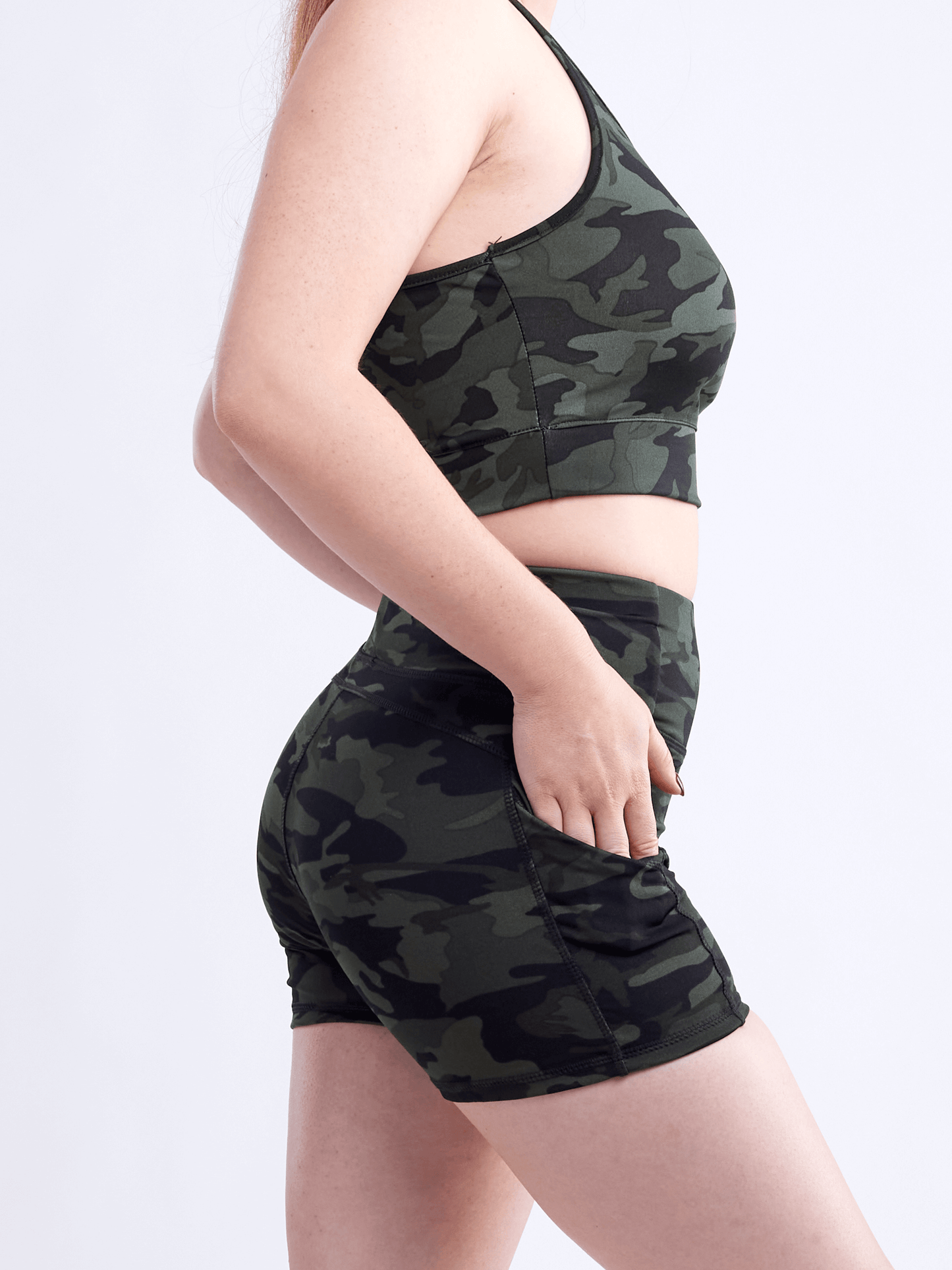 Shorts de sport taille haute JupiterGear avec poches latérales