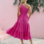Vestido sin mangas de un solo hombro con fruncido elegante