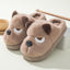 Warm and Cute Puppy Platform Non-Slip Cotton Slippers