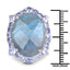 Bague en argent sterling de 13,99 carats en labradorite et tanzanite
