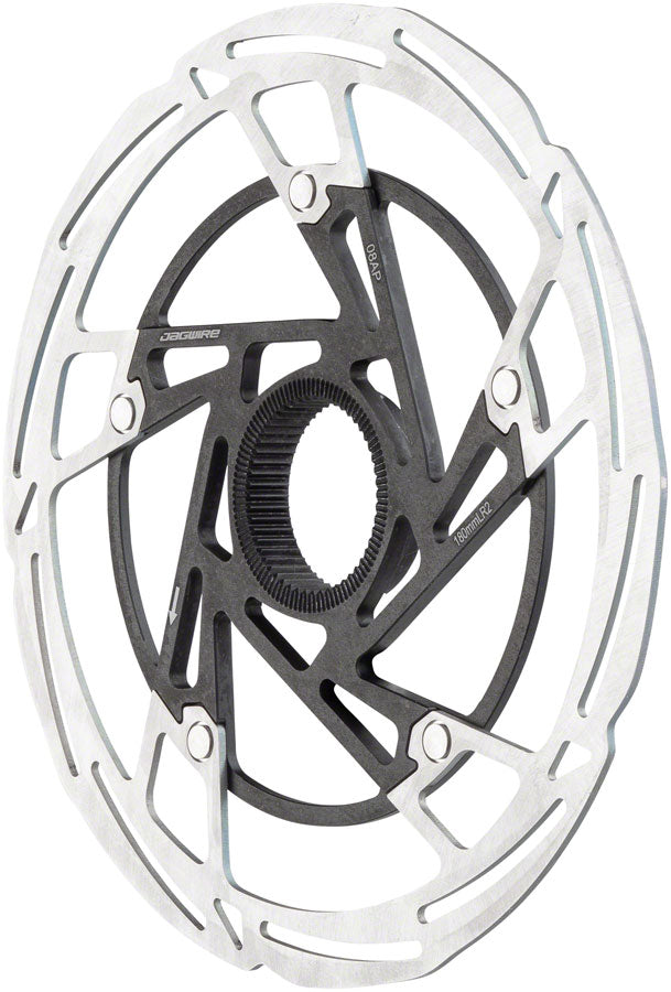 Rotor de freno de disco Jagwire Pro LR2 - 160 mm Center Lock Plata/Negro