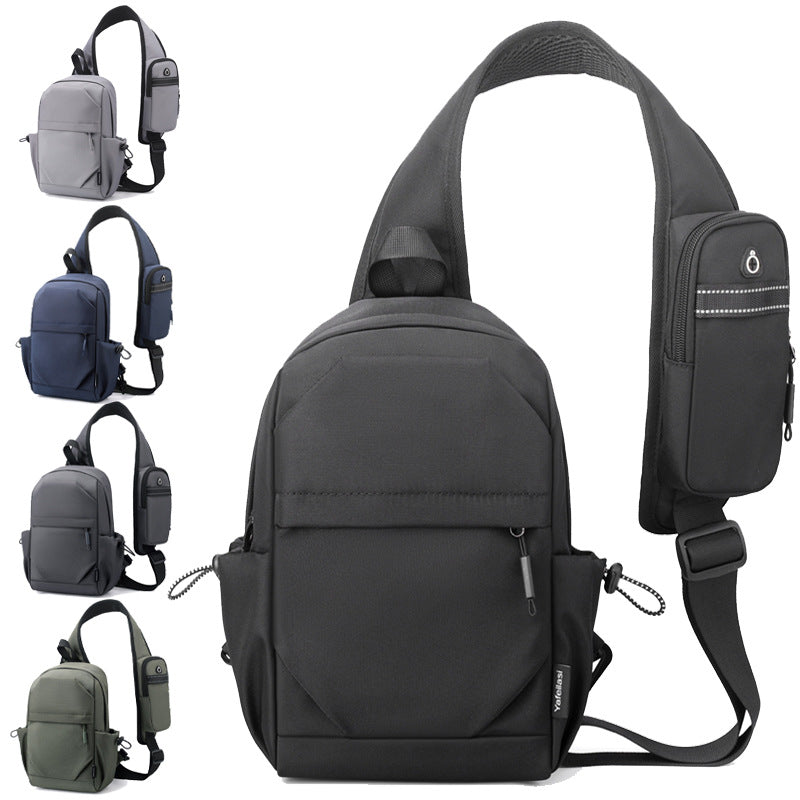Mochila de Tela Oxford para Hombre - Bolsa de Hombro Versátil