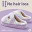 Chaussons en velours coton non glissants pour femmes