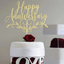 Happy Anniversary Sparkle Cake Topper - Korvel