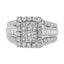 Bague de fiançailles en diamant en or blanc 14K 2,00 cttw - Taille 7