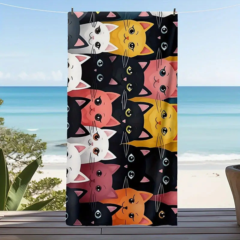 Toalla de Playa de Microfibra Creativa para Máximo Confort