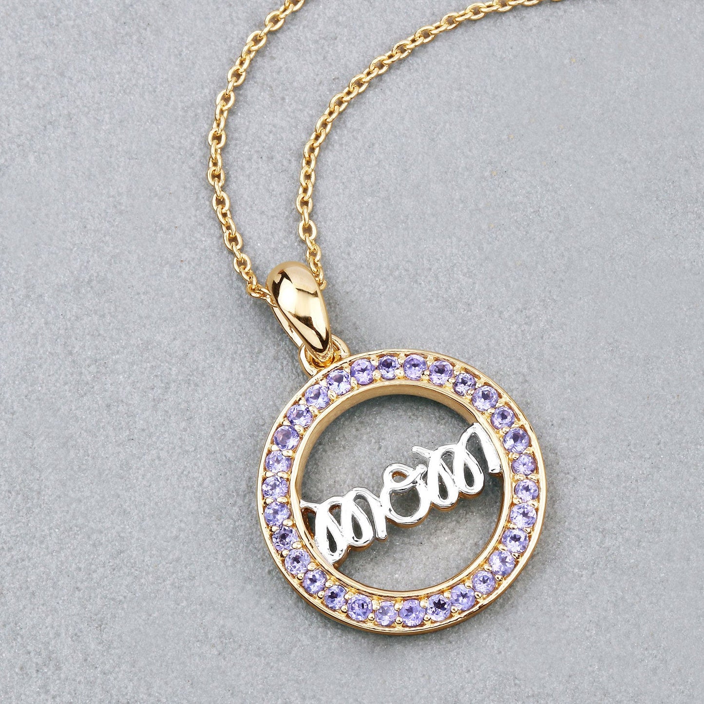 0.64 Carat Genuine Tanzanite Sterling Silver Pendant