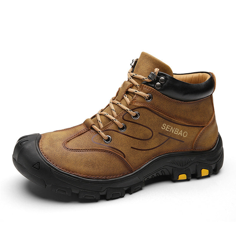 Botas Martin para Hombre, Zapatos Casual de Punta Alta para Exterior