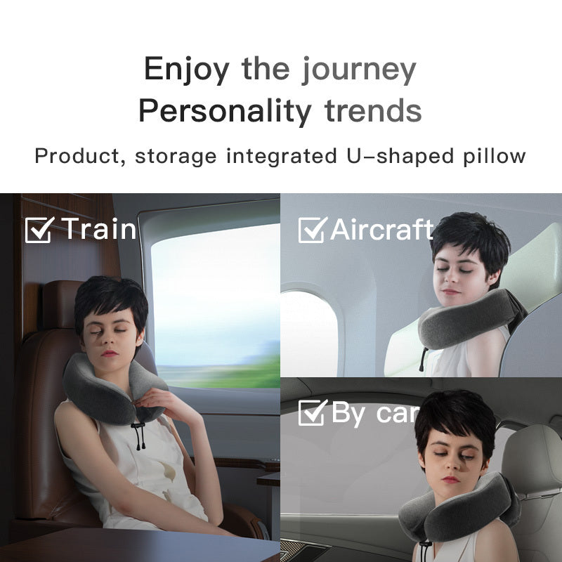 Portable U-Shaped Travel Pillow for Comfort on the Go