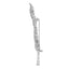 Broche épingle en diamant et or blanc 18K en forme de plume