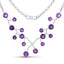 5.36 Carat Genuine Amethyst Necklace in .925 Sterling Silver