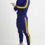 Ensemble de haut zippé et de pantalons à rayures latérales pour hommes grandes tailles