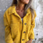 Women's Lamb Wool Cropped Coat - Stylish Winter Jacket