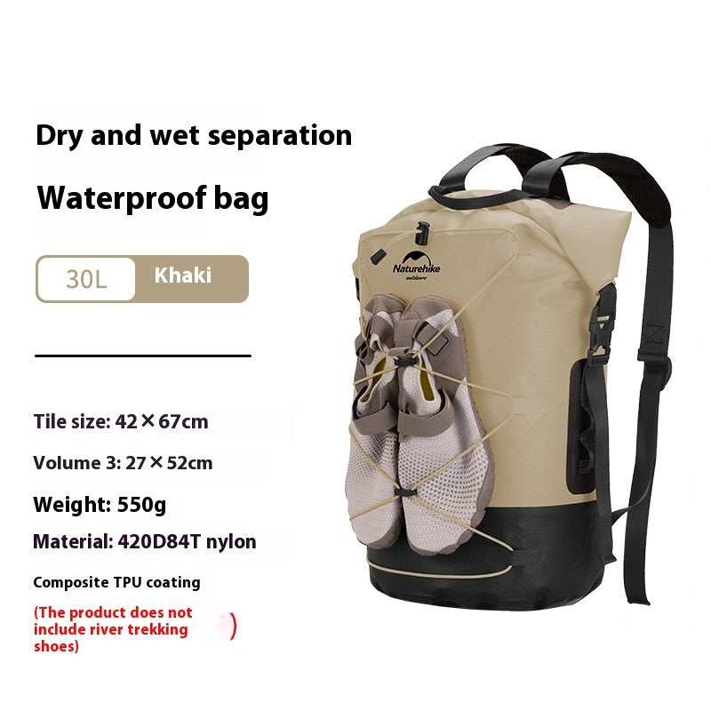 Sac à dos extérieur imperméable avec séparation humide/sèche