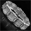 Bracelet en argent sterling plaqué or jaune 14K avec diamants