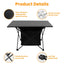 GBruno Foldable Camping Table with Storage Basket