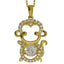 Colgante de Baile de Plata y CZ Genuine
