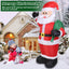 Santas géant gonflable de 1,95 m avec lumières LED