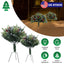 2Pcs Lighted Christmas Tree Urn Filler with Pine Cones & Berries